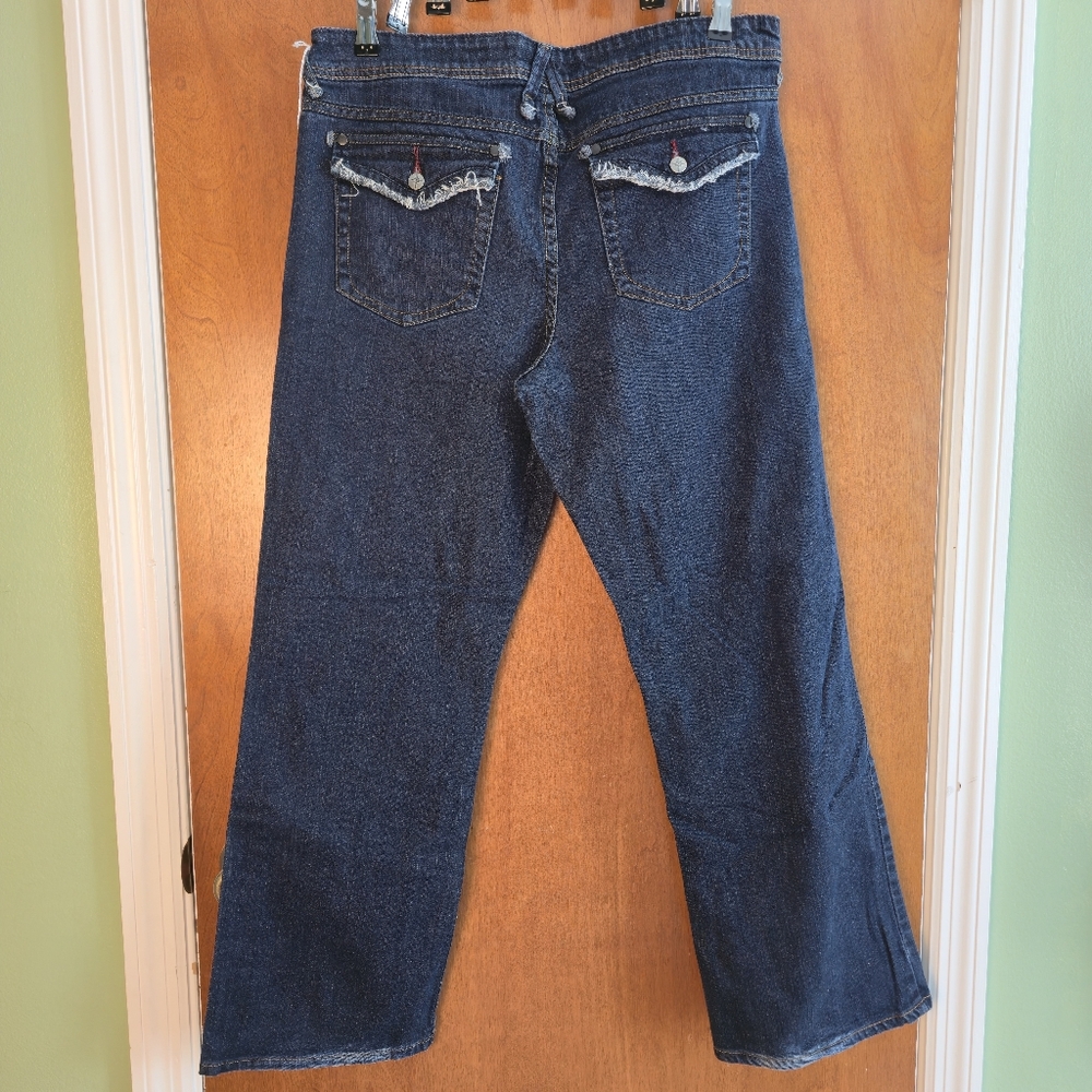 Lip Service Button Fly Jeans 34 x 30 Skull Buttons Goth Emo Rockaway